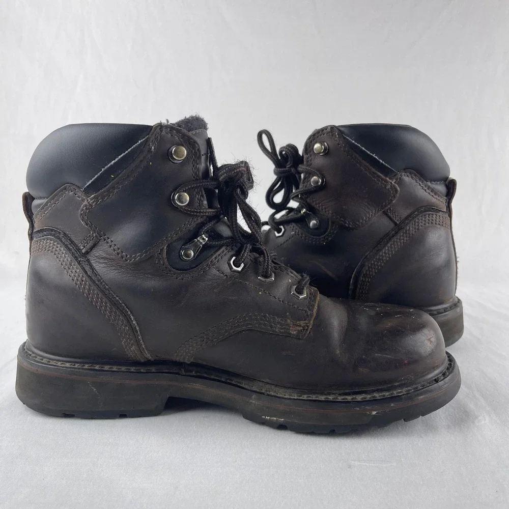 Timberland PRO Direct Attach Men 8M Brown Soft Toe Work Boot Leather 33046 A7001